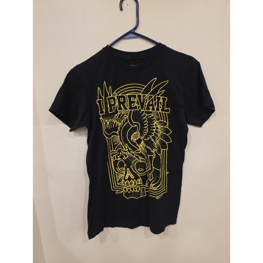 I Prevail Unisex T-Shirt Size S Bird And Small Gold Graphic Vintage Tee